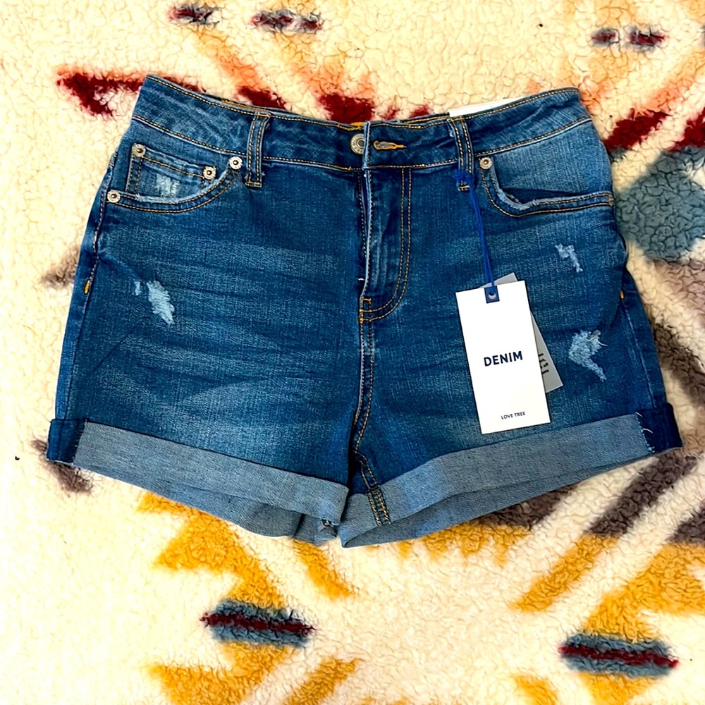 Denim shorts